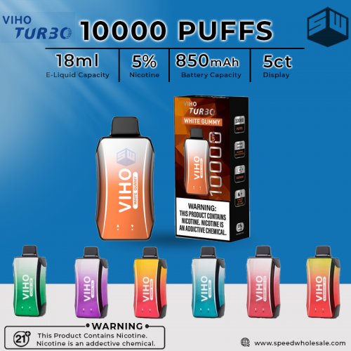 VIHO TURBO 10000 PUFFS DISPOSABLE VAPE 5CT/DISPLAY